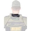 Subject: Individual with dual roles - Cap: "SWAT"- Vest: "MEDIC" with Dragon Harness attached- Sleeve: Embroidered dragon emblem