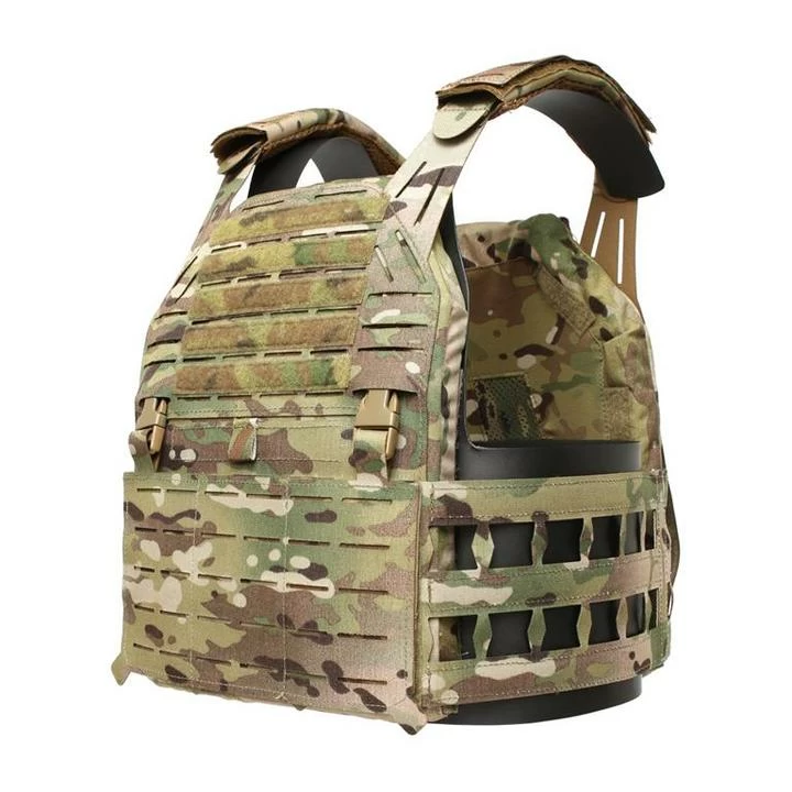 The LBT G3 V2 Plate Carrier: camo design, reinforced shoulder straps, multiple utility pouches, modular attachment points—built for rugged performance.