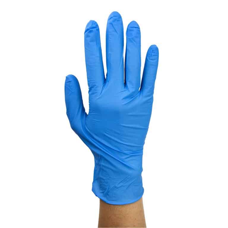 Safe Touch Blue Nitrile Exam Gloves