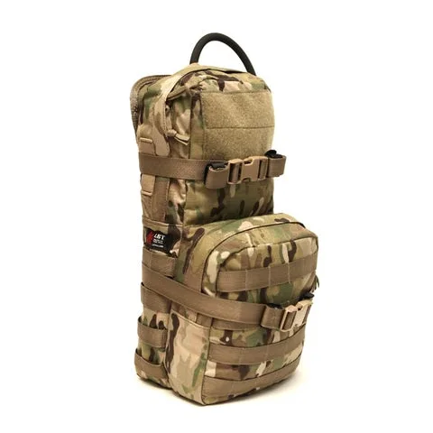 Modular Assault Pack: Camouflage, multi-strap, modular compartments.