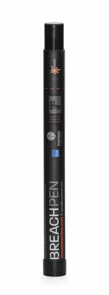 Breachpen LTE: Cylindrical, black device with integrated LTE technology for advanced functionality.