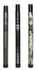 Three Breachpen Gen II tactical breaching pens: olive green, black, camouflage.