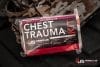 Close-up: Vacuum-sealed "Chest Trauma Kit (CTK)" from JS Rescue Supply LLC. Contents listed on front.