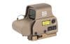 Tan EOTECH EXPS3 holographic sight, 68MOA ring, 1MOA dot, side controls, visible lens. Manufactured by EOTech.