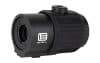 Black EOTECH G43 3X MAGNIFIER NM scope, ribbed texture, top rotary knob, visible side branding.