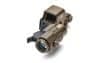 Tan EOTECH HHSVIII EXPS3-0 W/G33 MAG sight with attached magnifier, angled view. Features EXPS3-0 for superior precision and clarity.