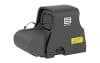 EOTECH XPS2 holo sight, black, 1 MOA dot, yellow laser warning label, logo on side.