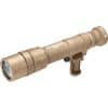 Surefire M640DF Scout Pro 1500Lm Tan: cylindrical body, mounting bracket, textured grip.