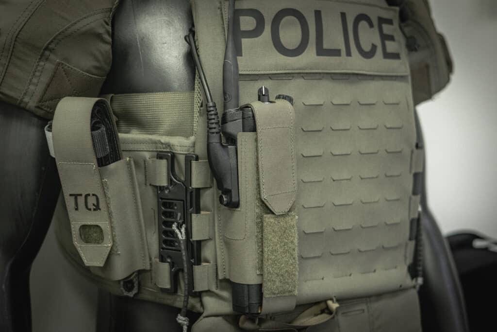 Motorola APX MOLLE Radio Pouch on Plate Carrier
